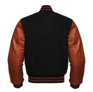 Top Qualité Hommes Varsity Veste Rouge Coton Polaire Bomber Letterman College Veste Hommes Versity Veste - Product Image 2