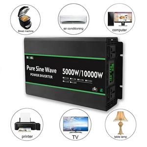 Inversor de Energía Solar HOULI Monofásico de 12V/24V/48V 3000W/6000W/10000W para Uso en Automóviles y Hogares, 50/60Hz, 90% de Eficiencia - Product Image 5