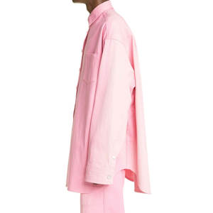 2025 material de algodón al por mayor peso ligero hombres camisas de mezclilla/alta calidad OEM personalizado Vintage hombres camisas de mezclilla - Product Image 3