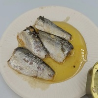 Sardine en conserve dans l'huile végétale 125g Boite De Sardines/Sardines en conserve dans des boîtes de sauce tomate