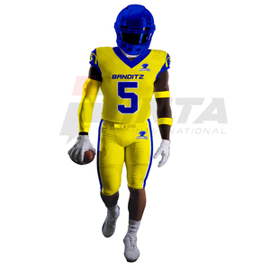 Uniformes de fútbol americano sublimados para hombres Logotipo personalizado e impresión de números - Product Image 2