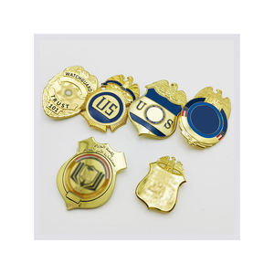 Insignia de Seguridad 3D con Logotipo Personalizado, Emblema de Seguridad Chapado en Oro, Plata y Cobre, Insignia de Guardia Privada - Product Image 3