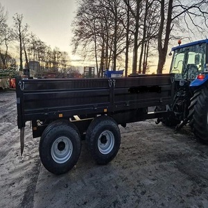 Tracteur utiliser hydraulique 10 tonnes ferme robuste basculement remorque arrière et latéral bas prix - Product Image 2