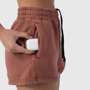 Conjunto de pantalones cortos de yoga sin costuras para mujer de cintura alta para entrenamiento deportivo OEM - Product Image 3