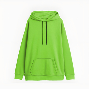 Sudadera con capucha de mezcla de algodón para mujer de moda Impresión personalizada Transpirable y ecológica con hombros caídos y características transpirables - Product Image 1