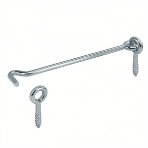 ตะขอเกี่ยวเหล็กชุบสังกะสีสีน้ำเงิน VORMANN ขนาด 80 มม. พร้อมห่วงเกลียว แพ็ค 25 ชิ้น - Product Image 3