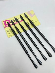 Ensemble de poussoirs à ongles à Double extrémité haute Durable Plasma noir dissolvant de cuticules en acier inoxydable poussoir de peau morte durable de haute qualité - Product Image 3