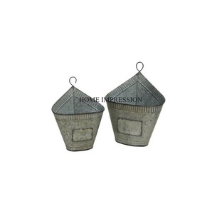 Jardinière murale suspendue Pot de fleur pour plantes support galvanisé pour intérieur extérieur en pot décor à la maison support de fleur au prix de gros - Product Image 1
