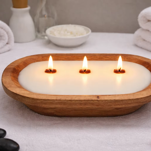 Meilleure bougie d'automne, bougie en bol en bois brun, bol en pâte de citrouille, bougie en cire de soja parfumée - Product Image 5