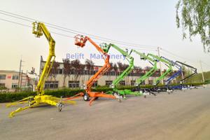 Nacelle élévatrice tractable plate-forme élévatrice aérienne manlift remorquable araignée nacelle élévatrice avec hauteur 12-24m - Product Image 5