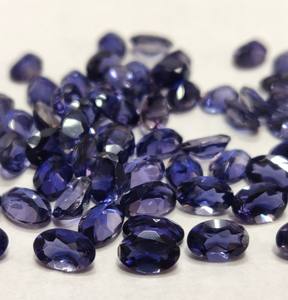 Iolite ธรรมชาติรูปไข่ตัด3X5มม. ตัดเหลี่ยมเพชรพลอย iolite หลวม - Product Image 5