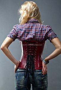 Corsets en cuir pour femmes d'hiver solides Vintage personnalisé coupe-vent grande taille short respirant avec princesse dentelle Sexy nouveau Style ensembles - Product Image 5