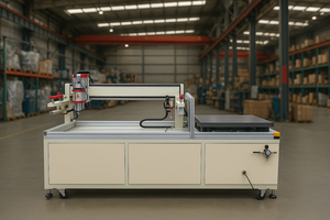 เครื่องพิมพ์หน้าจอแบบแบนอัตโนมัติ HH-6075สภาพใหม่สำหรับกระดาษพลาสติกแผ่น PCB สำหรับการพิมพ์การ์ดและท่อ - Product Image 2