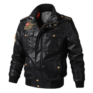 Chaqueta con capucha de motorista para hombre de talla grande 4XL para otoño e invierno, chaqueta de cuero PU extraíble de talla grande para hombre - Product Image 2