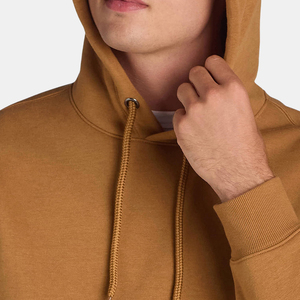 Sudaderas de algodón de alta calidad con cremallera completa y hombros caídos de gran tamaño, sudaderas con Capucha con cordón térmico liso para hombre - Product Image 2