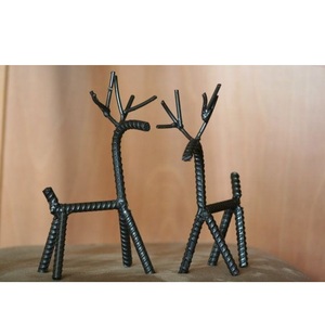 Estatuilla con acabado dorado de Reno de metal, elegante centro de mesa de vacaciones para CELEBRACIÓN DE Navidad - Product Image 2