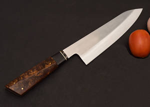 Cuchillo de cocina de chef con mango de resina de hoja de acero hecho a mano, novedad al por mayor, con vaina de madera, cuchillos de chef para hombres - Product Image 2