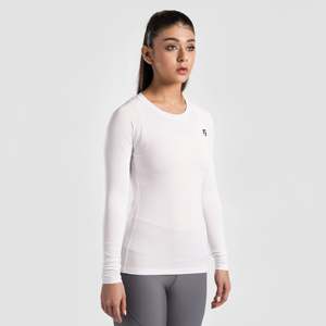 เสื้อแขนยาว GA Flex Compression สีขาว ผลิตจากผ้าถัก - Product Image 3