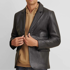Blouson de moto en cuir de vache américain pour homme, personnalisable, imperméable, respirant, fermeture éclair sur le devant, style streetwear haut de gamme - Product Image 5