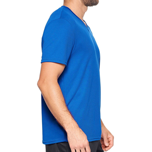 Camiseta de alta calidad para hombre, camiseta transpirable con logotipo personalizado, con cuello en diseño sólido V, nueva camiseta con logotipo personalizado, camisetas al por mayor - Product Image 4