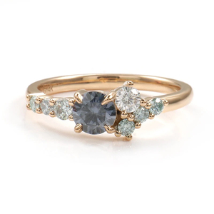 Anillo de Compromiso de Oro Sólido de 14k con Diamante Cultivado en Laboratorio, Alta Calidad, Corte Brillante, Certificado IGI, Joyería Fina para Mujer - Product Image 2