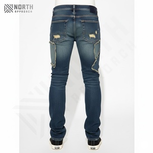 Jeans Rectos Ligeros Personalizados para Hombre, 100% Algodón, Secado Rápido, Ropa Urbana, Mejor Venta 2025, Jeans de Mezclilla al por Mayor para Hombre - Product Image 3