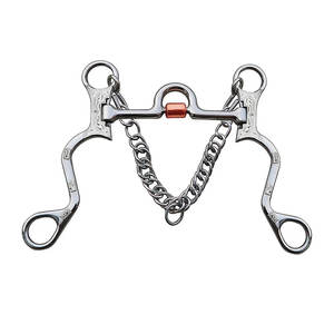 Customized Logo Horse Equestrian Western Bits High Quality Stainless Steel Roller Curb Chain New Condition <b>SKI</b> INTERNATIONAL - Product Image 1