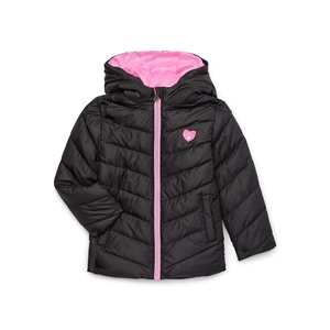 เสื้อแจ็กเก็ตบุนวมกันหนาวพร้อมฮู้ดสำหรับเด็กผู้หญิง - Product Image 4