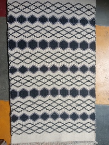 Indien en gros moderne coton coureur tapis ensemble fait à la main tissé plat tissage lavable abstrait coupe Pile décor à la maison salon couloir - Product Image 3