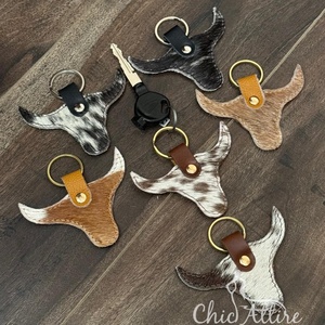 Porte-clés en cuir usiné à la main personnalisé de haute qualité en gros en cuir de vachette nouveau porte-clés en métal Offre Spéciale porte-clés de conception Unique - Product Image 1