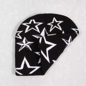 Gorro de Invierno de Seda, Suave, Cálido, Transpirable, con Diseño de Estrellas, Cómodo, Unisex, para Clima Frío, Diseño Elegante, Personalizable, para Uso Diario - Product Image 3