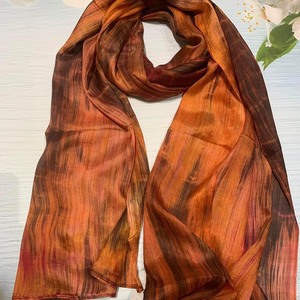 Mode 180*90cm foulard en soie Foulard Bandana 2024 Long paysage imprimé écharpe soie luxe châle - Product Image 5