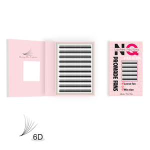 2025 CNK Professional 6D Extensiones de pestañas de volumen hechas a mano Pestañas postizas de estilo mate ligeras y cómodas - Product Image 4