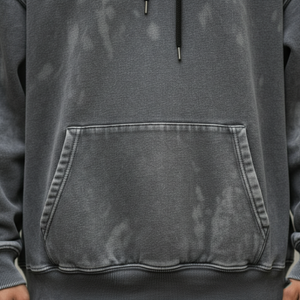 เสื้อฮู้ดซักกรดสำหรับผู้ชายสำหรับฤดูหนาวเสื้อสเวตเชิ้ตมีฮู้ดแบบสวมศีรษะทรงหลวมผ้าคอตตอน100% แฟชั่นฮิปฮอปสตรีทแวร์ - Product Image 3