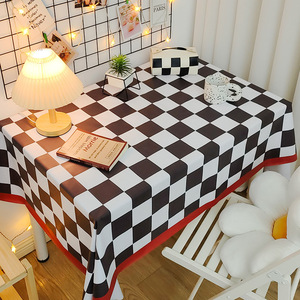 Nappe PVC à carreaux vert et blanc motif harlequin avec bordure jaune, style <span class=keywords><strong>toile</strong></span> <span class=keywords><strong>cirée</strong></span>, pour pique-nique, bistrot, terrasse, vente en gros usine - Product Image 3