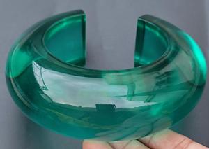 Bracelets en résine faits main de qualité supérieure pour femmes, bijoux élégants et imperméables, finition brillante, couleurs personnalisées, pour mariage, fête, tous les jours - Product Image 3