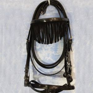 Sangle en PVC bleu personnalisé bride de cheval bande de front réglable produits de cheval personnalisés - Product Image 5