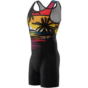 Durable Stretch Fitness Workout <b>Wrestling</b> <b>Singlet</b> UV Protection Low Price Bodybuilding <b>Wrestling</b> Uniform for Men and Women - Product Image 4