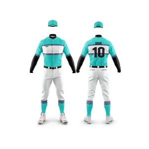 Unisex personalizado poliéster transpirable béisbol Jersey para Hombre Ropa deportiva juvenil Collage Hip Pop estilo Softball uniformes - Product Image 1