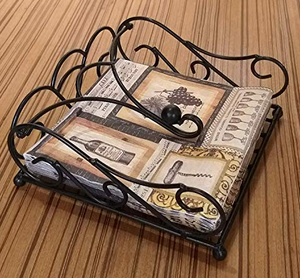 Servilletero de Metal Vintage para celebraciones tradicionales Cocinas rústicas Casas de campo y granjas - Product Image 5