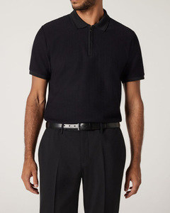 Personalizar Polo para hombre 100% algodón Slim Fit cremallera tapeta suave tela transpirable Casual y ropa semiformal pedidos al por mayor 2025 - Product Image 1