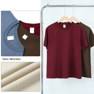 Camisetas de verano de alta calidad para hombre 100% algodón de punto de manga corta Regular Fit Casual - Product Image 3