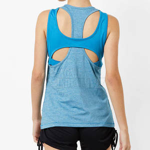 เสื้อกล้ามออกกำลังกายผู้หญิง ดีไซน์ทันสมัย ราคาสุดคุ้ม ระบายอากาศได้ดี เป็นมิตรกับสิ่งแวดล้อม ผ้าฝ้าย 100% พร้อมโลโก้ด้านหน้า ขายส่ง - Product Image 3
