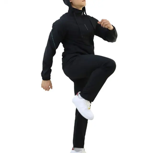 ชุดวอร์มสองชิ้นสำหรับผู้ชายชุดวอร์มเล่นกีฬาฟิตเนสฟิตเนสชุดวิ่งออกกำลังกาย - Product Image 4