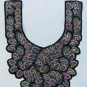 คอปักลายที่ไม่เหมือนใครปักด้วยมือปักลวดลายสำหรับเสื้อผ้าแฟชั่นทันสมัยคอเสื้อเย็บปักได้ตามต้องการ100% - Product Image 1