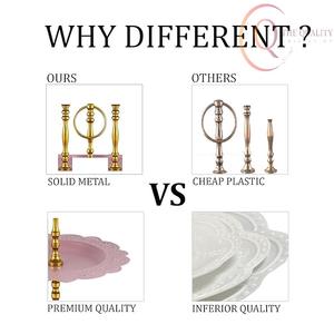 Luxury Metal Cake Stand with Smooth Polished Surface, Perfect for Cupcakes, <b>Pastries</b>, Cakes & Special Occasion Table Décor - Product Image 4