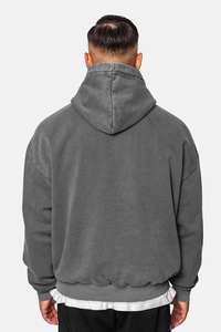 Sudadera con Capucha Vintage Lavada con Estampado, Sudadera con Capucha de Felpa Francesa Lavada al Ácido para Hombre, Sudadera con Capucha Corta de Algodón Personalizada para Hombre - Product Image 6