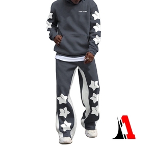 Survêtement manches longues haute qualité dernier cri imprimé bouffant pour hommes survêtement léger et confortable pour hommes - Product Image 1