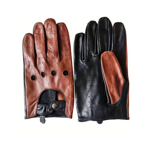 Wholesale Excellent Quality Spring and Autumn Men Genuine Leather <b>Gloves</b> for <b>Driving</b> Riding And Multi Use - Product Image 1
