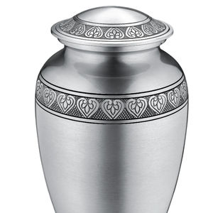 Urna de almacenamiento de cenizas conmemorativas de latón compacto moderno con tapa decorativa y opción de grabado - Product Image 6